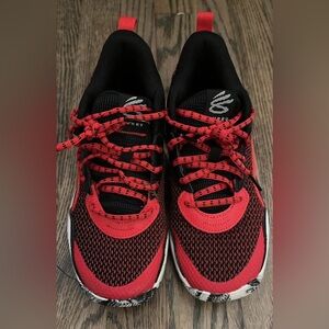 Red and Black Athletic Sneakers